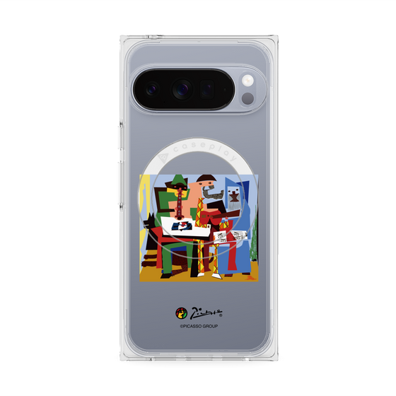 Premium Square Case with Pixelsnap［ PICASSO - Three Musicians ］