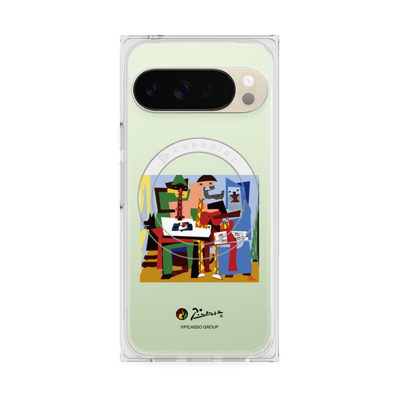 Premium Square Case with Pixelsnap［ PICASSO - Three Musicians ］