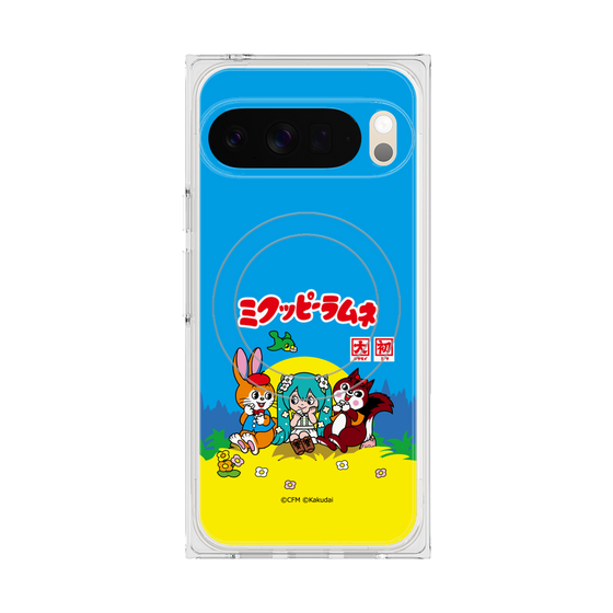 Premium Square Case with Pixelsnap［ Hatsune Miku × Kuppy Ramune - Package ］