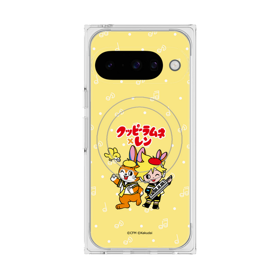 Premium Square Case with Pixelsnap［ Hatsune Miku × Kuppy Ramune - Kagamine Len × Kuppy - Chibi Illustration ］