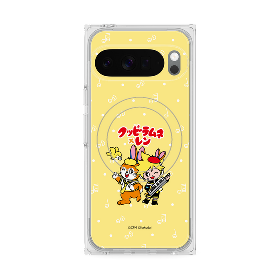 Premium Square Case with Pixelsnap［ Hatsune Miku × Kuppy Ramune - Kagamine Len × Kuppy - Chibi Illustration ］