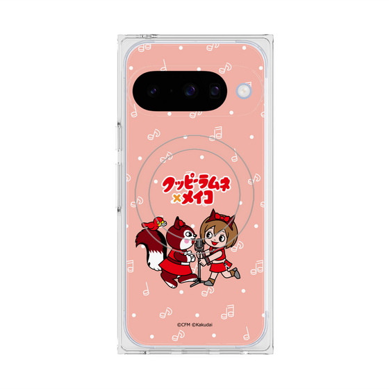 Premium Square Case with Pixelsnap［ Hatsune Miku × Kuppy Ramune - MEIKO × Ram - Chibi Illustration ］