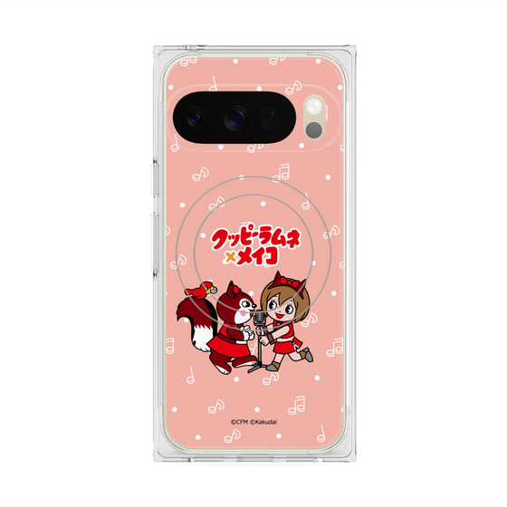 Premium Square Case with Pixelsnap［ Hatsune Miku × Kuppy Ramune - MEIKO × Ram - Chibi Illustration ］