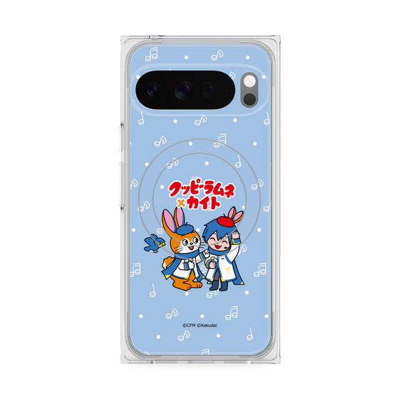 Premium Square Case with Pixelsnap［ Hatsune Miku × Kuppy Ramune - KAITO × Kuppy - Chibi Illustration ］