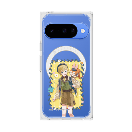 Premium Square Case with Pixelsnap［ Hatsune Miku × Kuppy Ramune - Kagamine Len × Kuppy - Full-body Illustration 1 ］