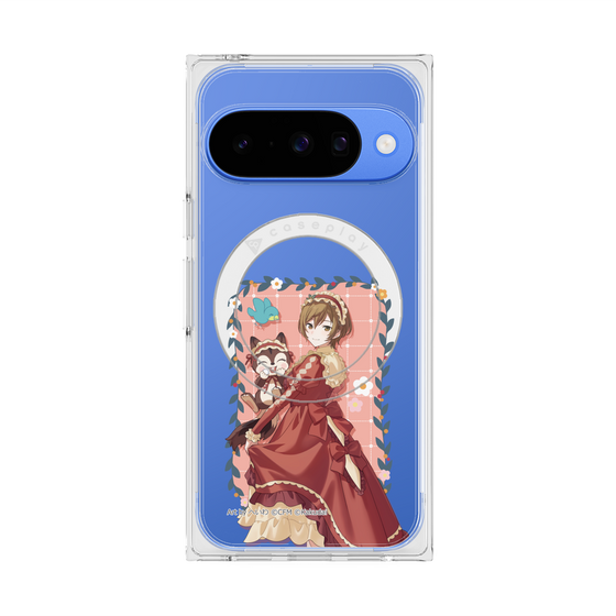 Premium Square Case with Pixelsnap［ Hatsune Miku × Kuppy Ramune - MEIKO × Ram - Full-body Illustration 1 ］