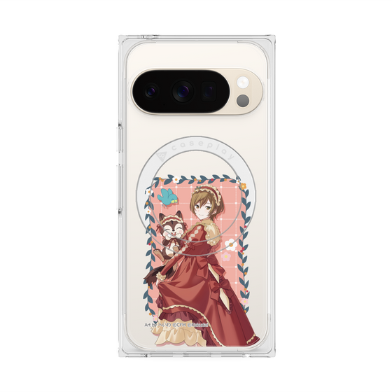 Premium Square Case with Pixelsnap［ Hatsune Miku × Kuppy Ramune - MEIKO × Ram - Full-body Illustration 1 ］