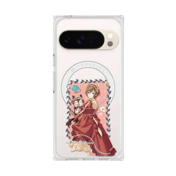 Premium Square Case with Pixelsnap［ Hatsune Miku × Kuppy Ramune - MEIKO × Ram - Full-body Illustration 1 ］
