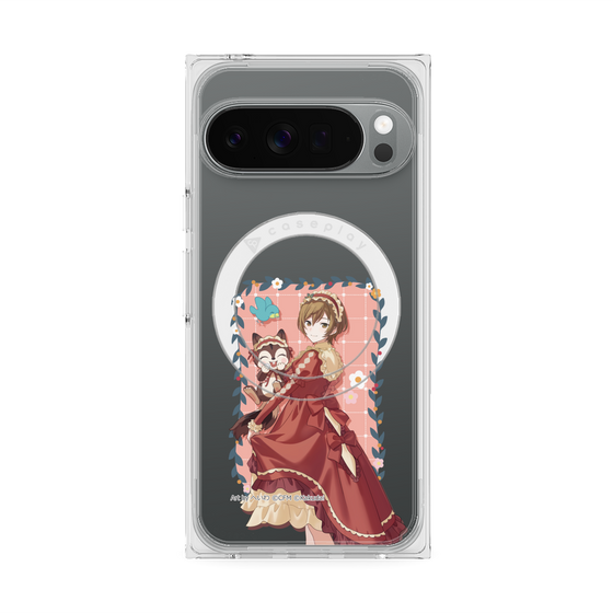 Premium Square Case with Pixelsnap［ Hatsune Miku × Kuppy Ramune - MEIKO × Ram - Full-body Illustration 1 ］
