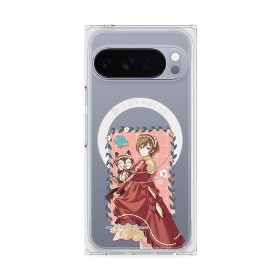 Premium Square Case with Pixelsnap［ Hatsune Miku × Kuppy Ramune - MEIKO × Ram - Full-body Illustration 1 ］