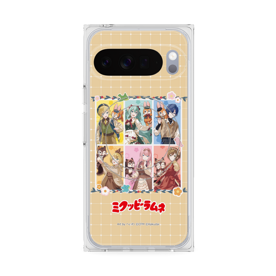 Premium Square Case with Pixelsnap［ Hatsune Miku × Kuppy Ramune - Full-body Illustration ］