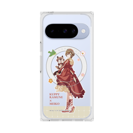 Premium Square Case with Pixelsnap［ Hatsune Miku × Kuppy Ramune - MEIKO × Ram - Full-body Illustration 2 ］
