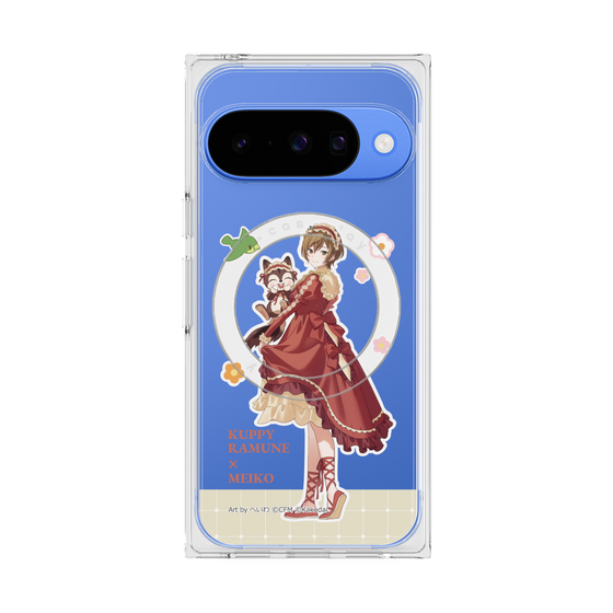 Premium Square Case with Pixelsnap［ Hatsune Miku × Kuppy Ramune - MEIKO × Ram - Full-body Illustration 2 ］