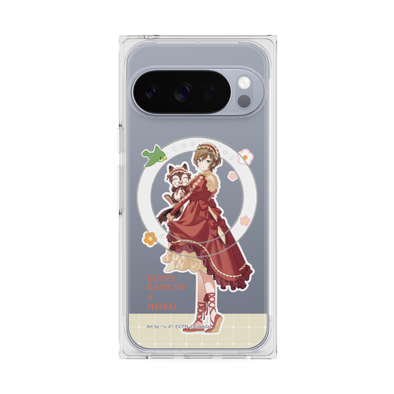 Premium Square Case with Pixelsnap［ Hatsune Miku × Kuppy Ramune - MEIKO × Ram - Full-body Illustration 2 ］