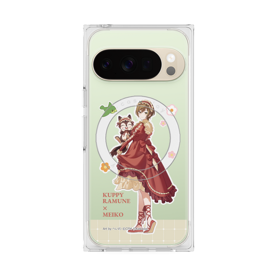 Premium Square Case with Pixelsnap［ Hatsune Miku × Kuppy Ramune - MEIKO × Ram - Full-body Illustration 2 ］