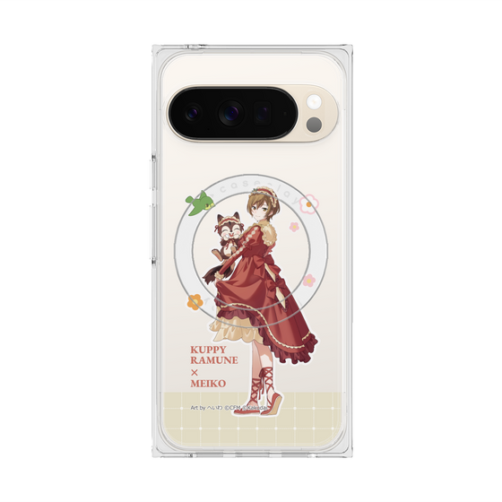 Premium Square Case with Pixelsnap［ Hatsune Miku × Kuppy Ramune - MEIKO × Ram - Full-body Illustration 2 ］