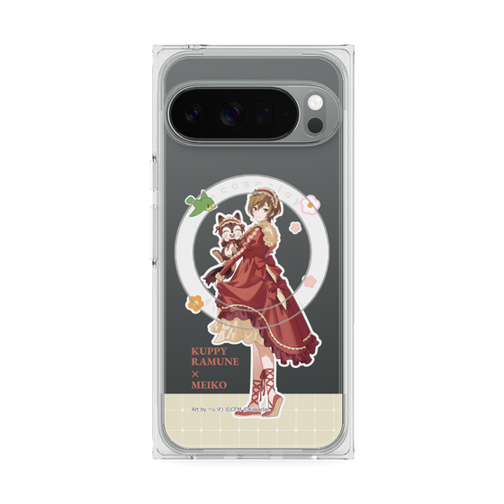 Premium Square Case with Pixelsnap［ Hatsune Miku × Kuppy Ramune - MEIKO × Ram - Full-body Illustration 2 ］