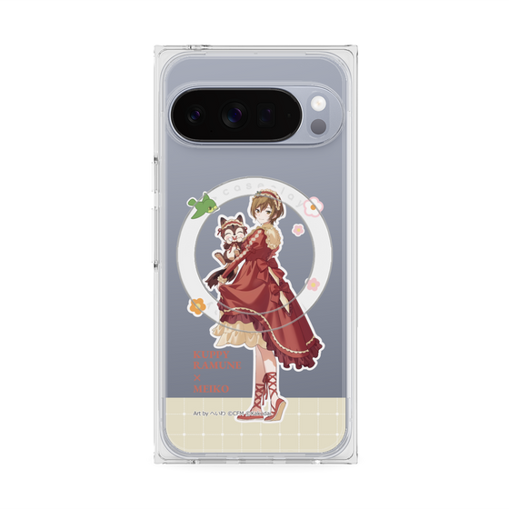 Premium Square Case with Pixelsnap［ Hatsune Miku × Kuppy Ramune - MEIKO × Ram - Full-body Illustration 2 ］