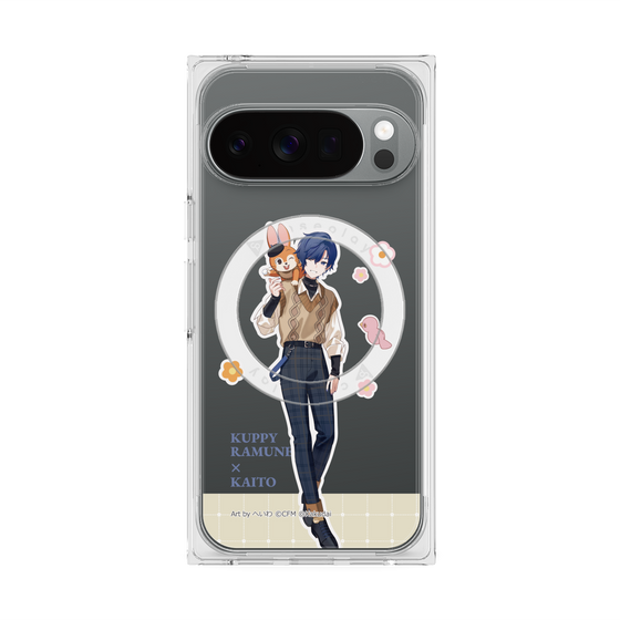 Premium Square Case with Pixelsnap［ Hatsune Miku × Kuppy Ramune - KAITO × Kuppy - Full-body Illustration 2 ］