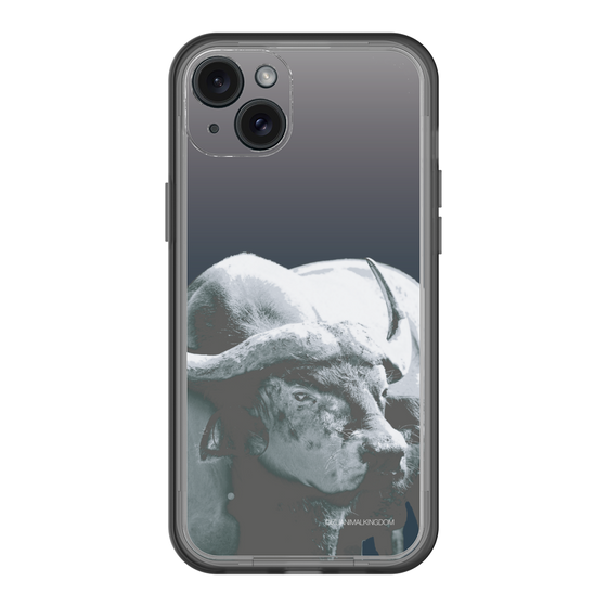 Slim Protection Premium Case［ The Izu Animal Kingdom - Buffalo Monochrome ］