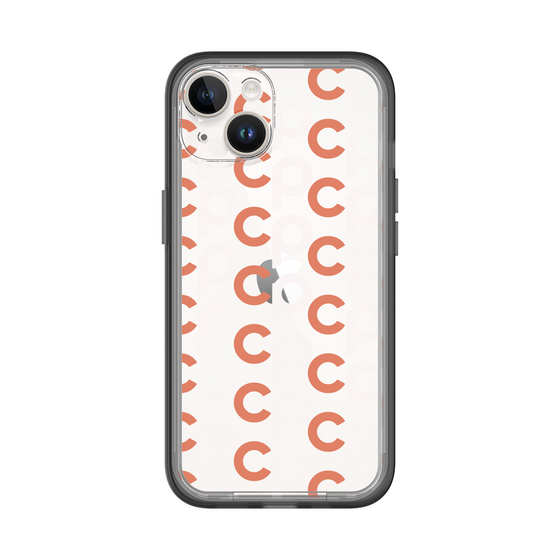 Slim Protection Premium Case［ Original - CASEPLAY Initial All-over Pattern - Orange ］