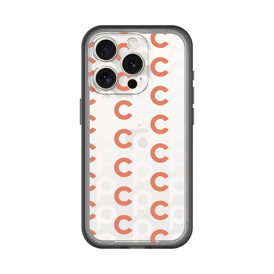Slim Protection Premium Case［ Original - CASEPLAY Initial All-over Pattern - Orange ］