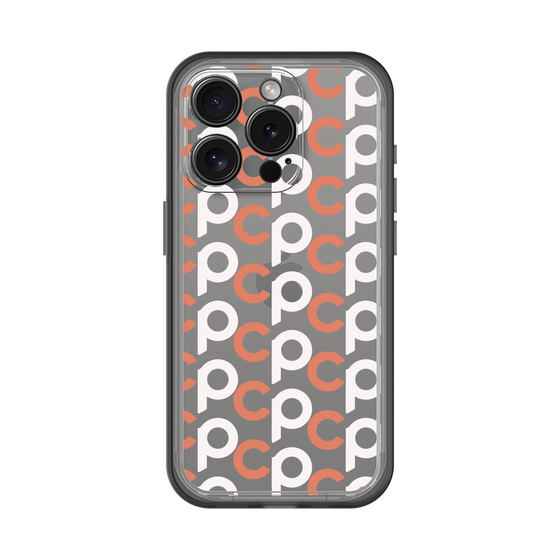 Slim Protection Premium Case［ Original - CASEPLAY Initial All-over Pattern - Orange ］