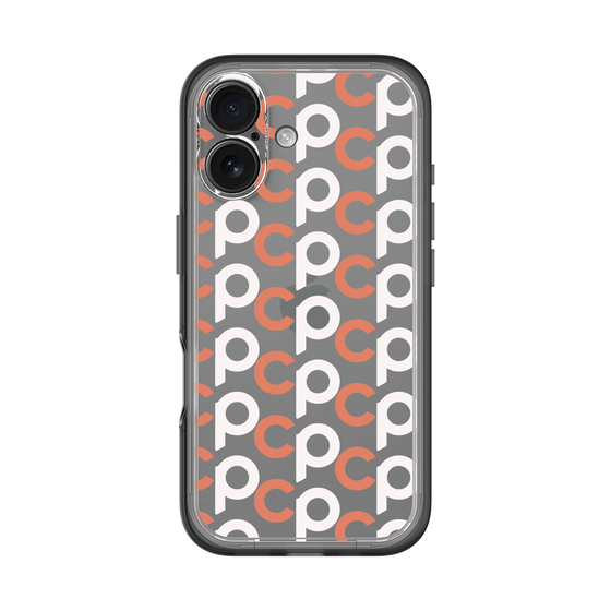 Slim Protection Premium Case［ Original - CASEPLAY Initial All-over Pattern - Orange ］