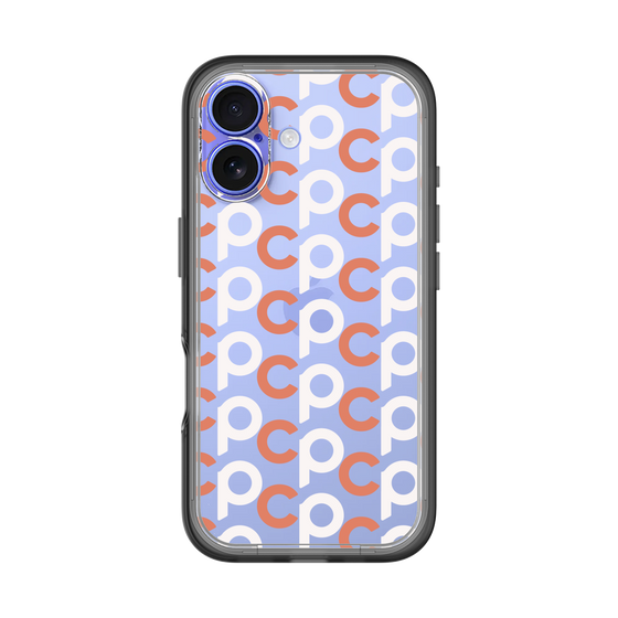 Slim Protection Premium Case［ Original - CASEPLAY Initial All-over Pattern - Orange ］