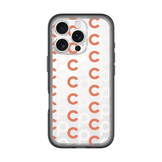 Slim Protection Premium Case［ Original - CASEPLAY Initial All-over Pattern - Orange ］