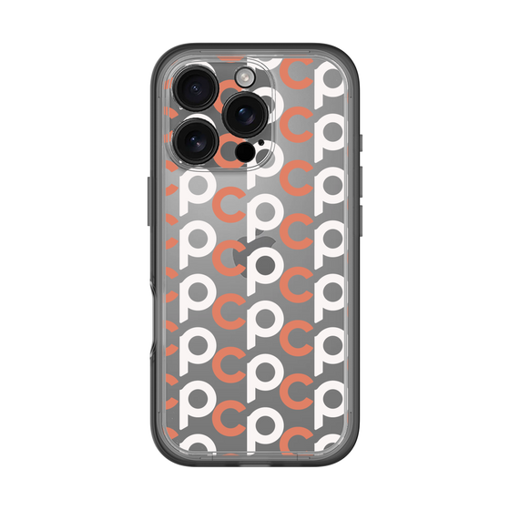 Slim Protection Premium Case［ Original - CASEPLAY Initial All-over Pattern - Orange ］