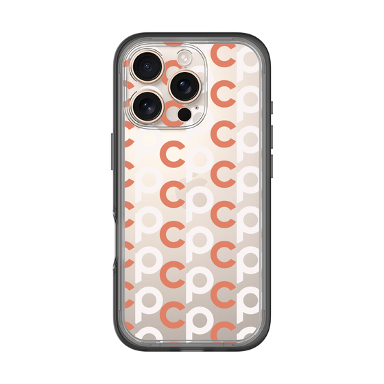 Slim Protection Premium Case［ Original - CASEPLAY Initial All-over Pattern - Orange ］