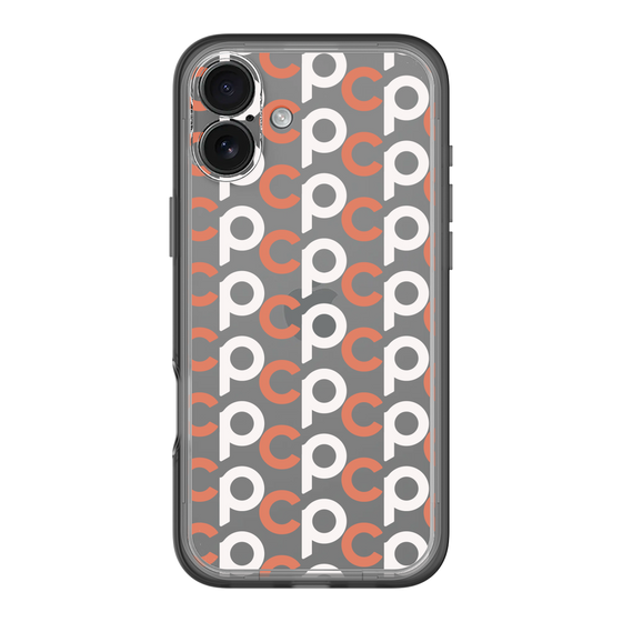 Slim Protection Premium Case［ Original - CASEPLAY Initial All-over Pattern - Orange ］