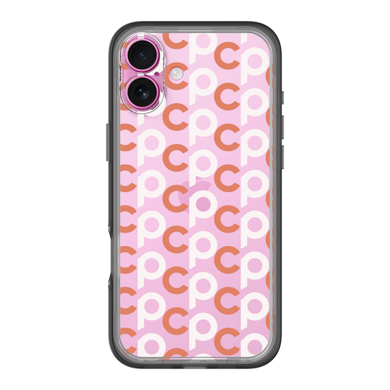 Slim Protection Premium Case［ Original - CASEPLAY Initial All-over Pattern - Orange ］