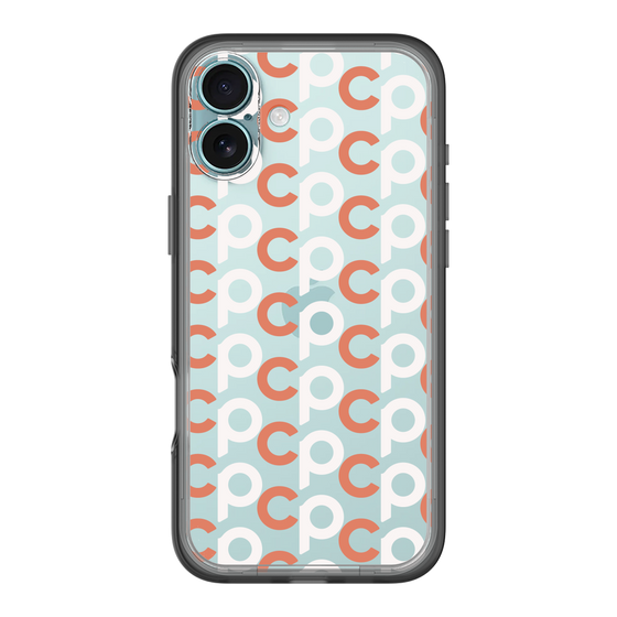 Slim Protection Premium Case［ Original - CASEPLAY Initial All-over Pattern - Orange ］