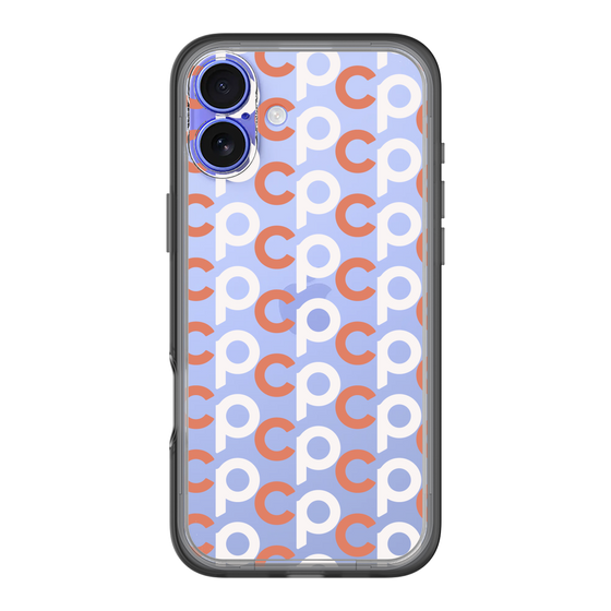 Slim Protection Premium Case［ Original - CASEPLAY Initial All-over Pattern - Orange ］