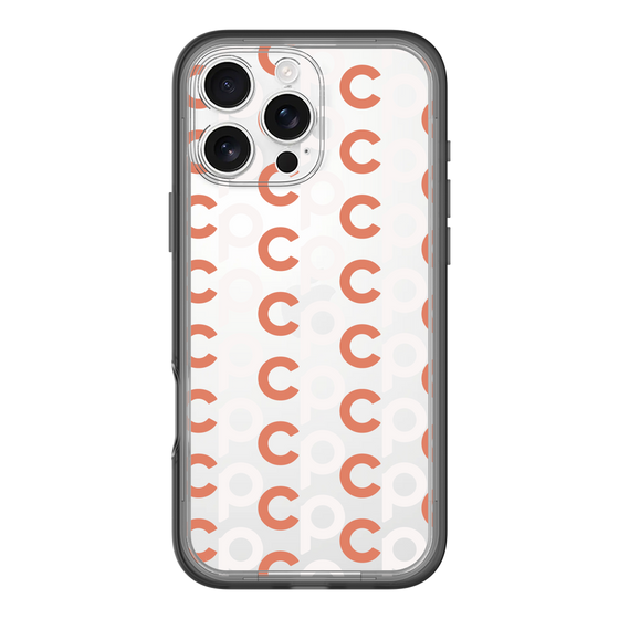 Slim Protection Premium Case［ Original - CASEPLAY Initial All-over Pattern - Orange ］