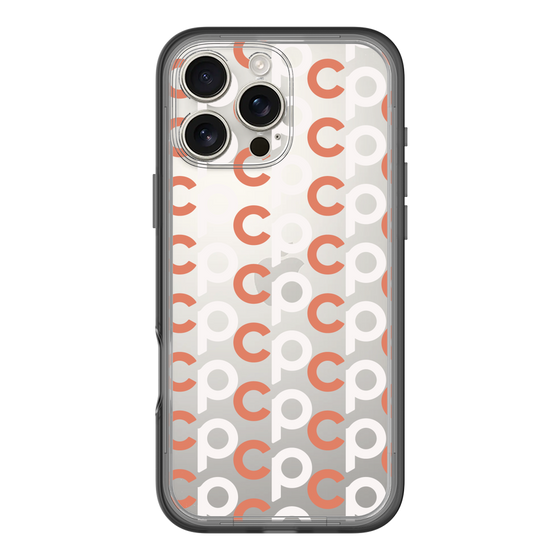 Slim Protection Premium Case［ Original - CASEPLAY Initial All-over Pattern - Orange ］