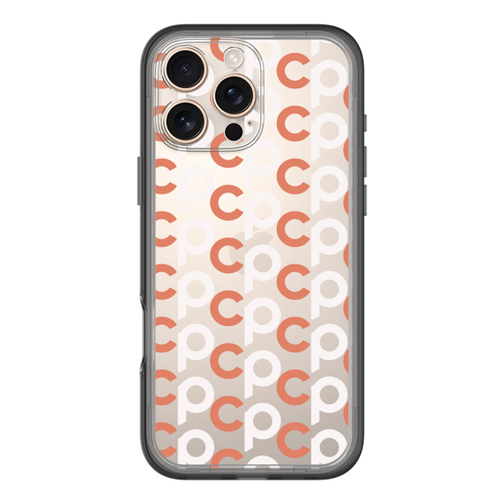 Slim Protection Premium Case［ Original - CASEPLAY Initial All-over Pattern - Orange ］