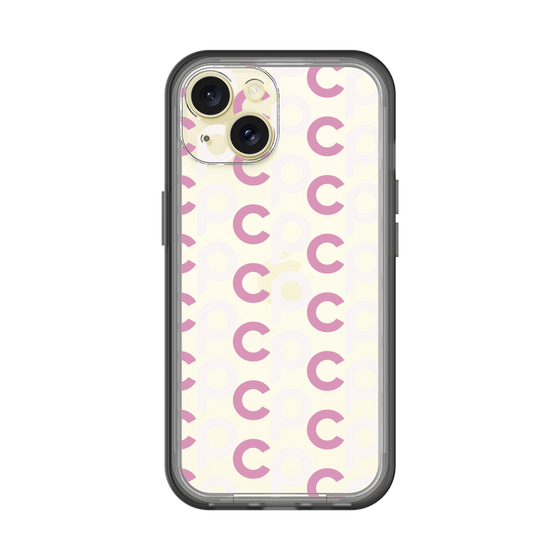 Slim Protection Premium Case［ Original - CASEPLAY Initial All-over Pattern - Pink ］