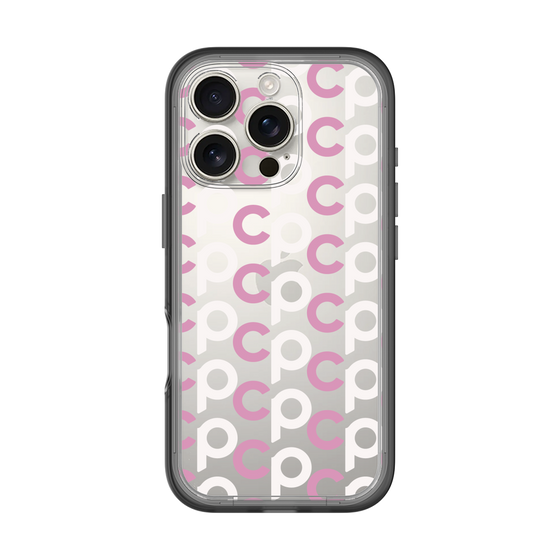 Slim Protection Premium Case［ Original - CASEPLAY Initial All-over Pattern - Pink ］