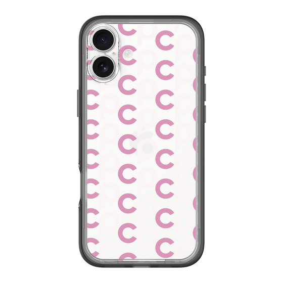 Slim Protection Premium Case［ Original - CASEPLAY Initial All-over Pattern - Pink ］