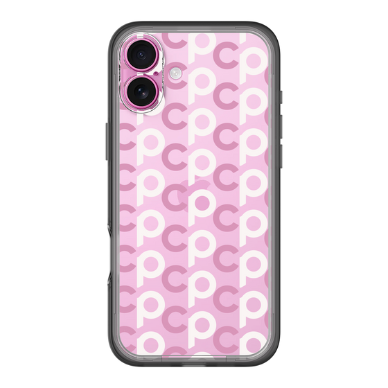 Slim Protection Premium Case［ Original - CASEPLAY Initial All-over Pattern - Pink ］