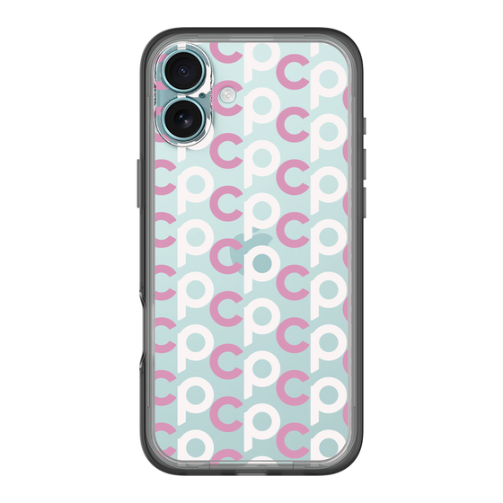 Slim Protection Premium Case［ Original - CASEPLAY Initial All-over Pattern - Pink ］