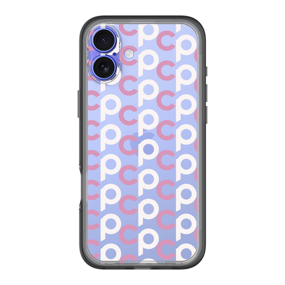 Slim Protection Premium Case［ Original - CASEPLAY Initial All-over Pattern - Pink ］