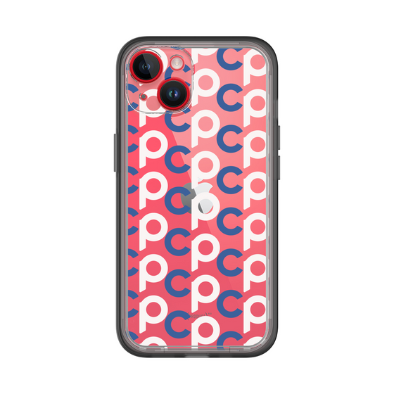 Slim Protection Premium Case［ Original - CASEPLAY Initial All-over Pattern - Navy ］