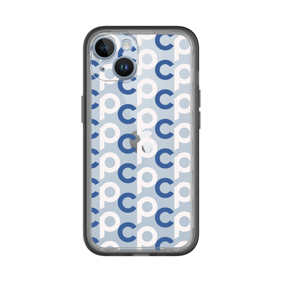 Slim Protection Premium Case［ Original - CASEPLAY Initial All-over Pattern - Navy ］