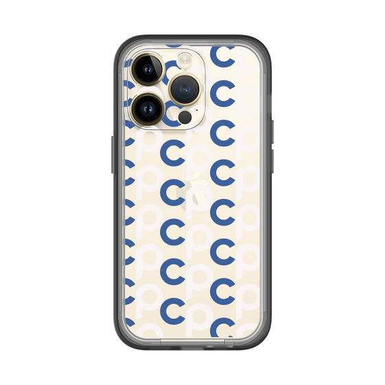 Slim Protection Premium Case［ Original - CASEPLAY Initial All-over Pattern - Navy ］