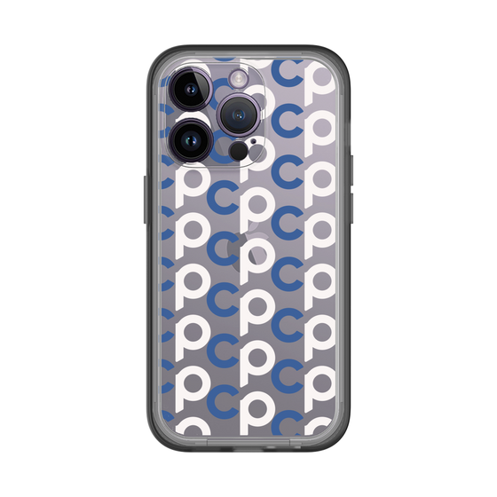 Slim Protection Premium Case［ Original - CASEPLAY Initial All-over Pattern - Navy ］