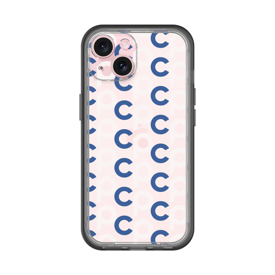 Slim Protection Premium Case［ Original - CASEPLAY Initial All-over Pattern - Navy ］
